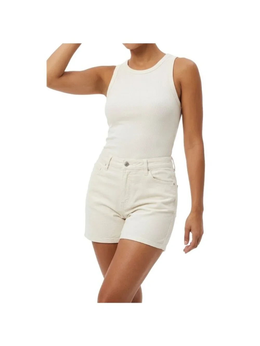 Gloria Vanderbilt White Denim Jean Shorts Size 18 All-Around Slimming Effect